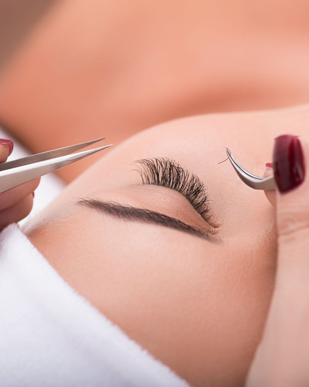 Volume eyelash extensions applied at High-Giene Beauty Clinic